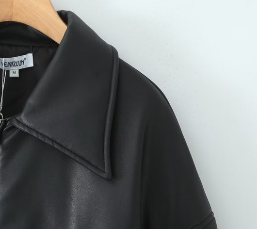 Chaqueta de Cuero PU para Motociclista Estilo Pan - Image 15