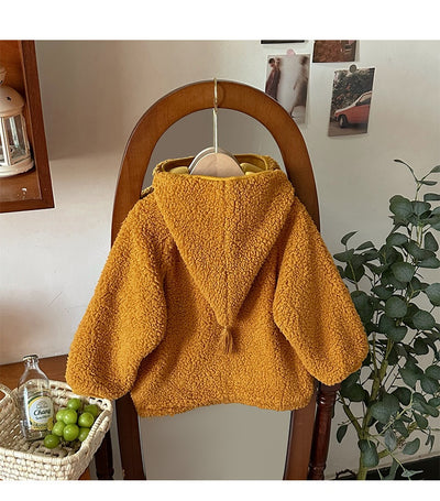 Abrigo Polar Cálido con Gorro Puntiagudo para Otoño e Invierno - Image 12