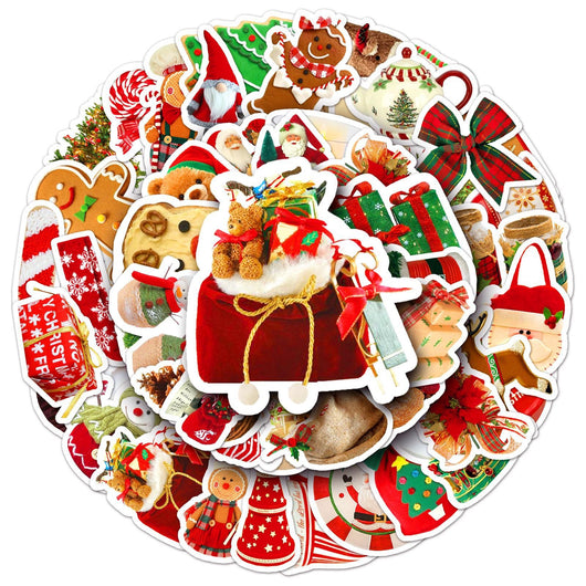 Vaso Navideño Reutilizable con Stickers Decorativos Impermeables - Image 15