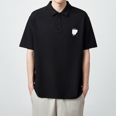 Polo Manga Corta Textura Waffle Oversize para Hombre 240g - Image 7