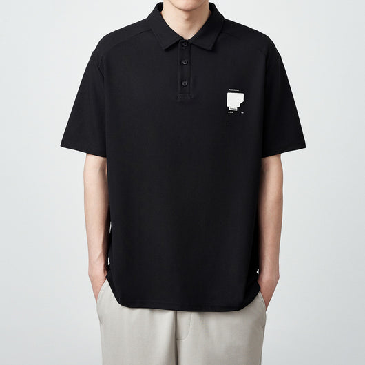 Polo Manga Corta Textura Waffle Oversize para Hombre 240g - Image 7