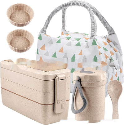Set Completo de Lonchera Térmica Japonesa 8 Piezas con Bolsa Aislante y Recipientes para Sopa - Image 6
