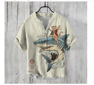 Camisas de Verano para Hombre Estilo Trendy Tres Botones - Image 13