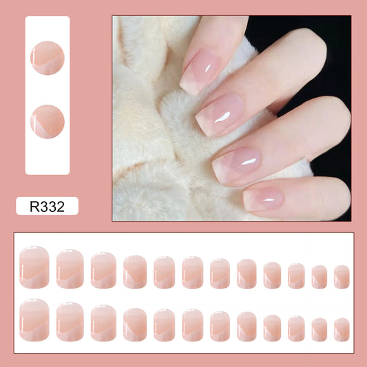Paleta de Uñas de Malla Francesa Suave Color Nude - Image 2