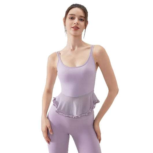 Top Deportivo Yoga con Encaje Espalda Descubierta - Tela Respirable Fanxin Air Sense - Image 4