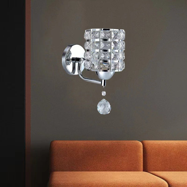 Lámpara de Noche Minimalista en Cristal para Dormitorio