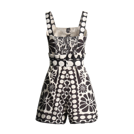 Jumpsuit Ancho Corto con Botones y Nudo Frontal - Image 11
