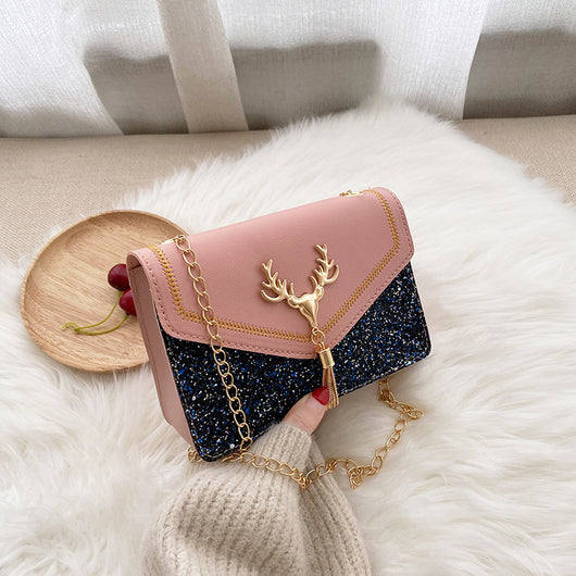 Bolsa Crossbody para Celular con Cadena de Borlas