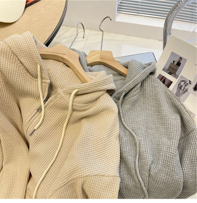 Cardigan Suelto con Capucha y Cierre de Cremallera para Mujer - Image 14