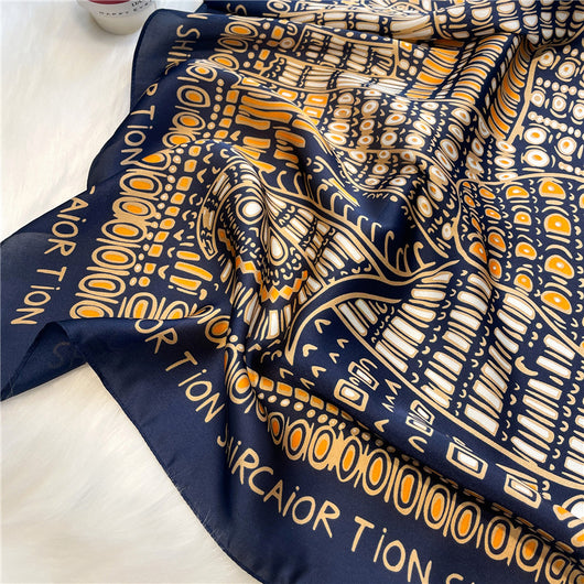 Pañuelo de Seda Cuadros 70cm - Diseño Elegante y Versátil para Mujer - Image 10