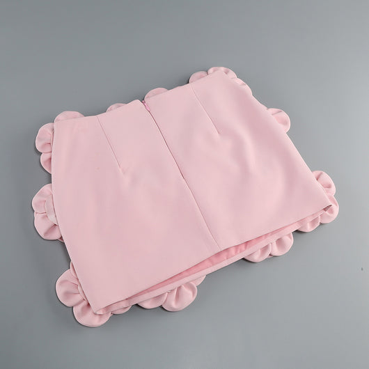 Blusa de Traje Elegante con Falda Floral Decorativa - Image 15