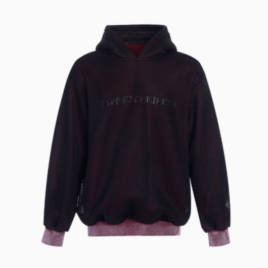Suéter Hoodie Tejido Calado con Forro Polar para Hombre - Image 3