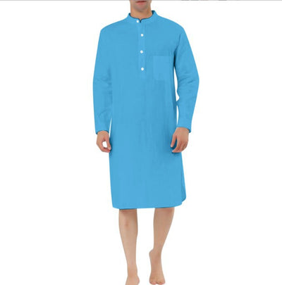 Bata Camisera Clásica con Bolsillos para Hombre - Image 11