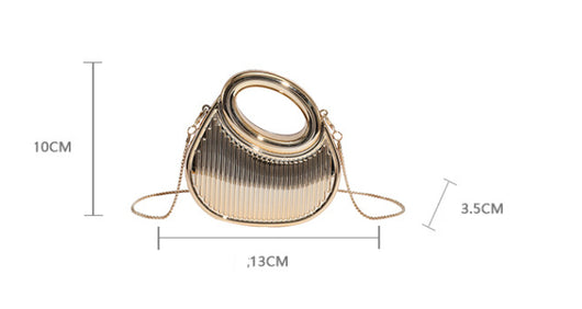 Bolsa de Hombro Bandolera Estilo Europeo y Americano con Cadena Creciente Estampada en Contraste - Image 11