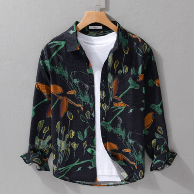 Camisa Casual Ancha Versátil para Hombre