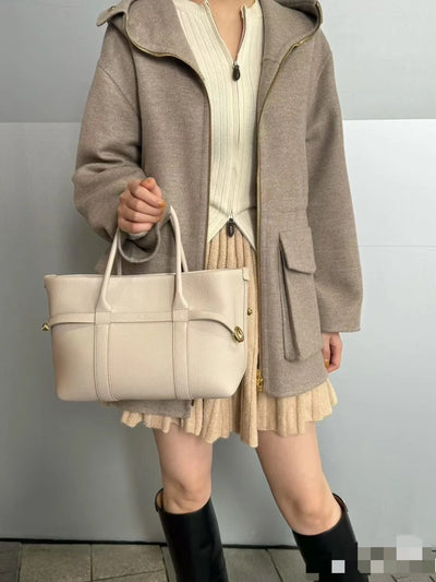 Bolso de Cuero Genuino con Asa Simple para Mujer - Image 17