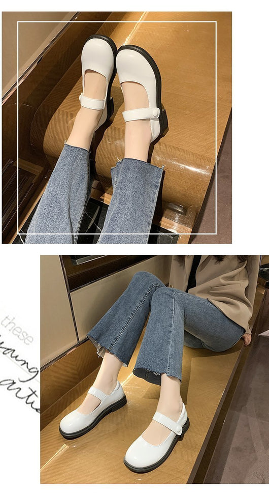 Zapatos Mary Jane Planos Estilo Universitario para Mujer - Image 12