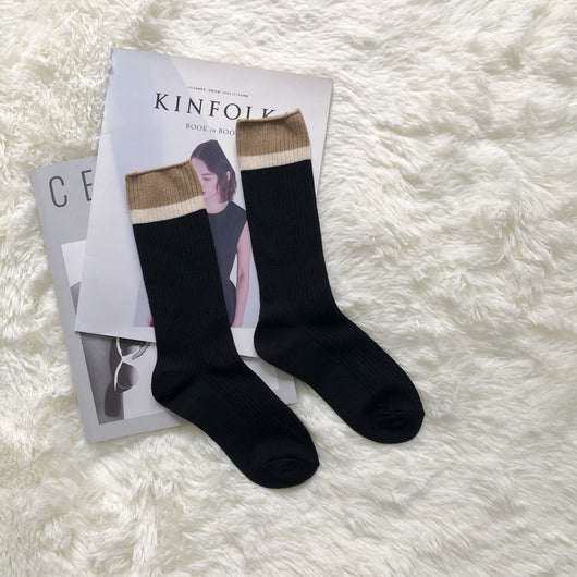 Calcetines Japoneses Retro Lindos con Diseño a Juego de Colores y Textura Mullida - Image 10