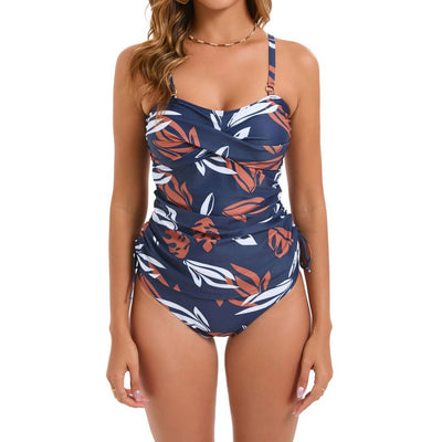 Traje de Baño Dos Piezas con Falda Estampada para Mujer - Image 4