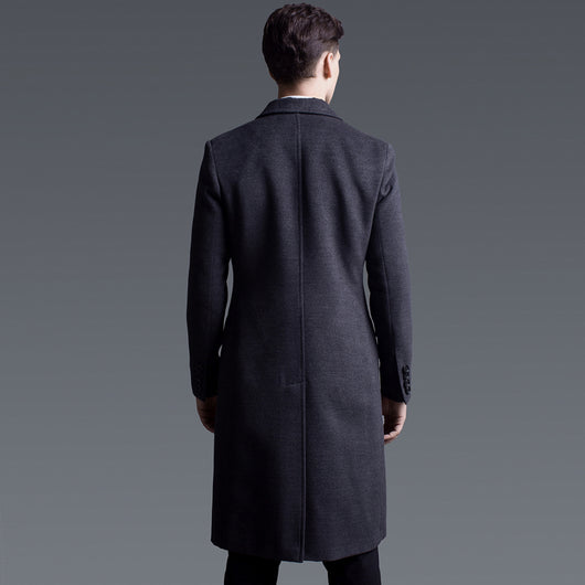 Abrigo Largo de Cashmere Doble Botonadura - Talla Grande - Image 4