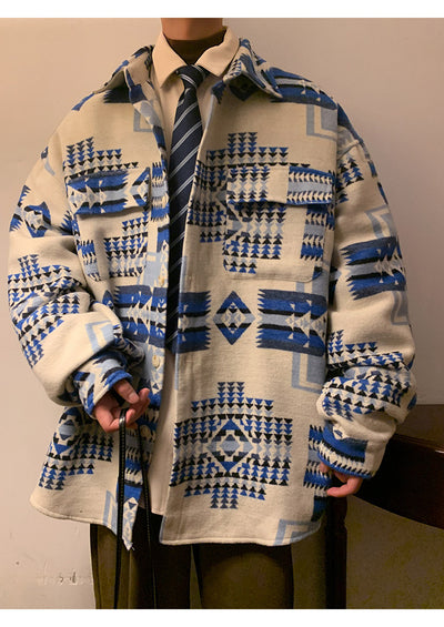 Abrigo de Lana Oversized para Hombre - Chaqueta Casual Holgada - Image 7