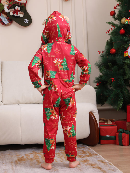 Conjunto Navideño Familiar de Pantalones Largos para Niños y Niñas - Image 43