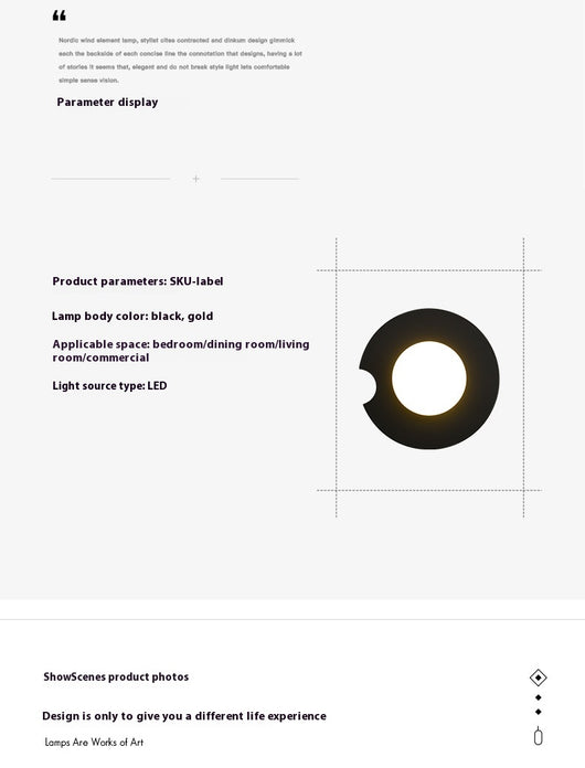 Lámpara de Pared para Dormitorio - Iluminación Decorativa Moderna - Image 11