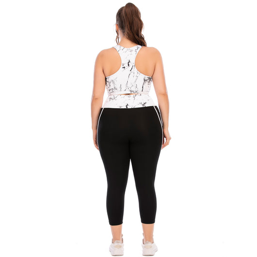 Conjunto de Yoga Tallas Grandes - Leggings y Top Deportivo - Image 3