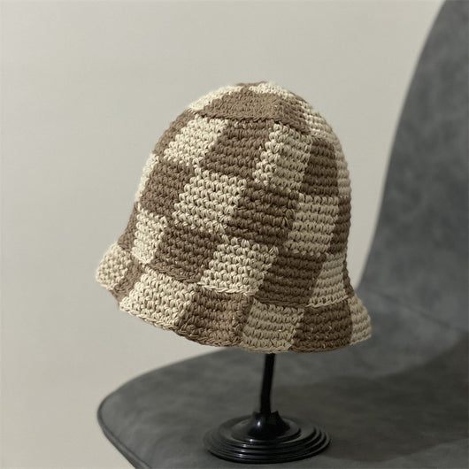 Gorro Pescador Cuadros Escocés Estilo Japonés para Mujer - Image 9