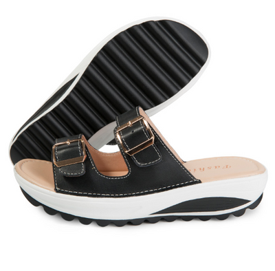 Sandalias de Cuero con Suela Gruesa y Plataforma Cómoda - Image 17