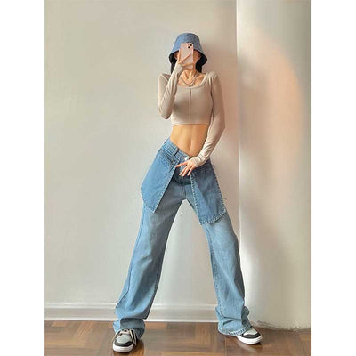 Jeans Talle Alto Versátiles con Pierna Ancha - Image 6