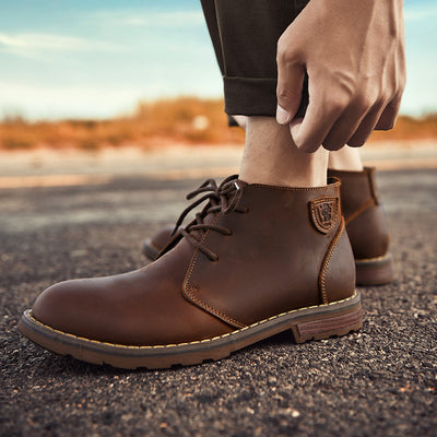 Botas Doc Martens Casual Cuero Crazy Horse Punta Redonda - Image 2