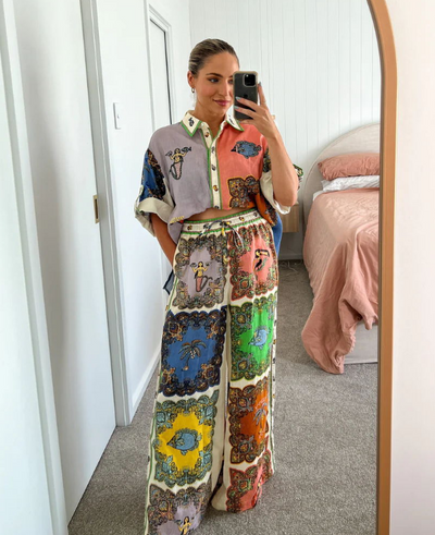 Camisa Fresca de Algodón y Lino - Manga Tres Cuartos para Verano - Image 9