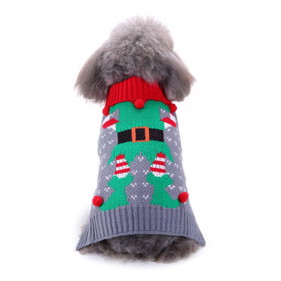 Suéter Navideño de Cuello Alto con Diseño de Huesos - Image 29