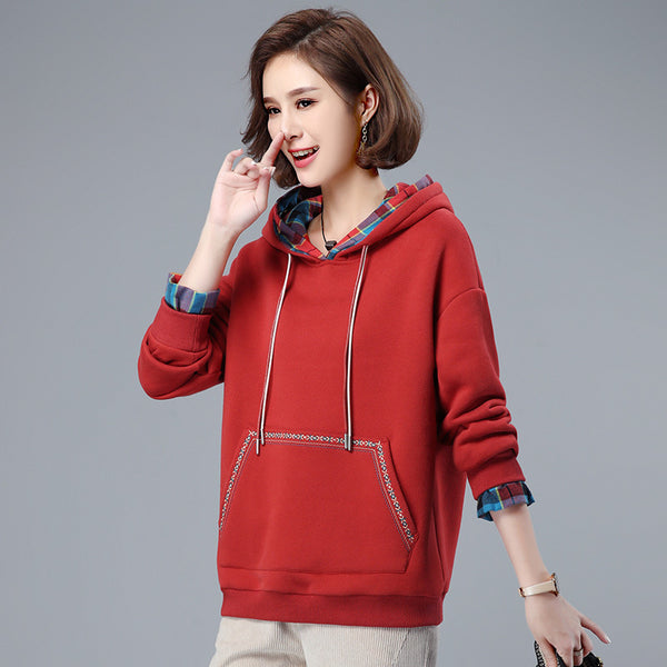 Suéter Acolchado de Terciopelo para Mujer - Otoño e Invierno