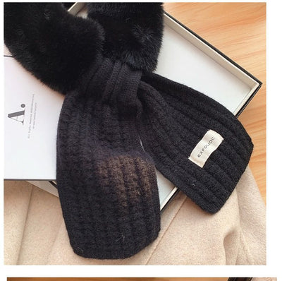Bufanda de Terciopelo para Mujer con Cuello de Pelaje Grueso y Calidez Premium - Image 15