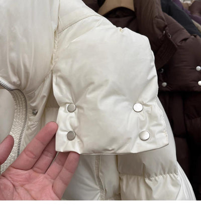 Chaqueta Acolchada Suelta con Capucha para Mujer - Image 16