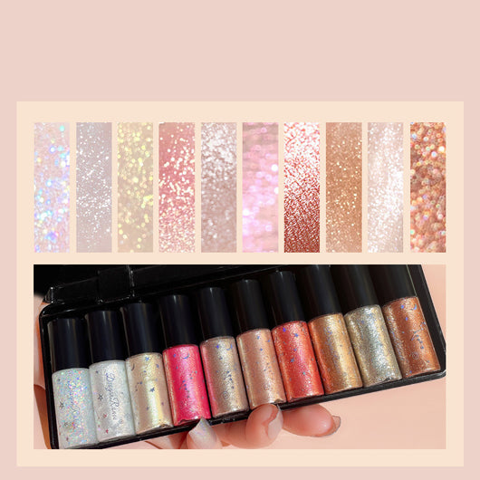 Set de 10 Delineadores Líquidos con Efecto Seda Brillante de Alto Brillo - Image 8