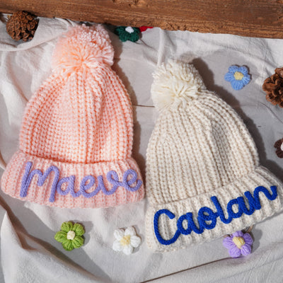 Gorro Infantil de Ganchillo Personalizado con Letras 3D - Tejido a Mano - Image 13