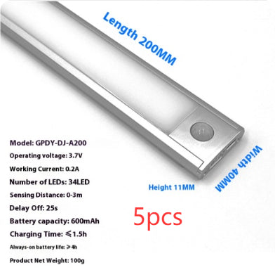 Lámpara LED Recargable Ultrafina para Gabinetes - Image 19