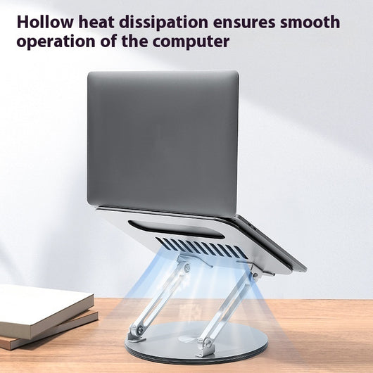 Soporte Ajustable para Laptop en Aluminio - Elevable, Giratorio y Plegable - Image 5