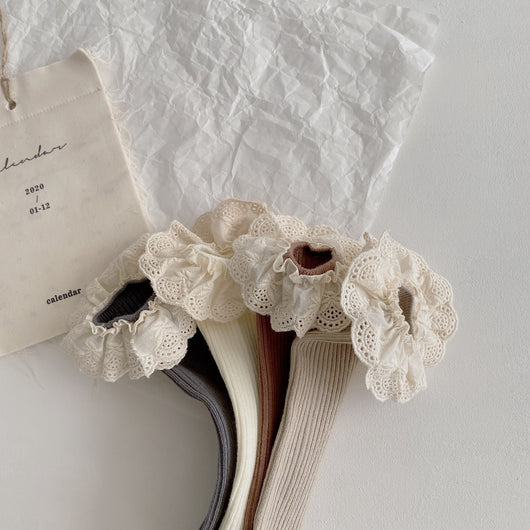 Calcetines de Encaje Morandi sin Talón - Diseño Coreano Elegante - Image 7