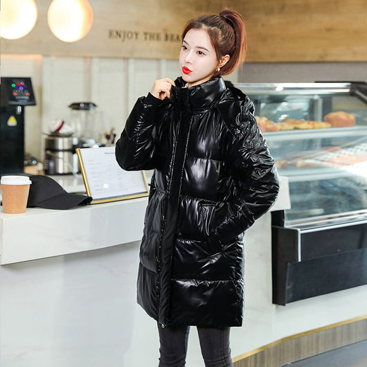Chaqueta Acolchada Suelta de Algodón Talla Grande Estilo Coreano