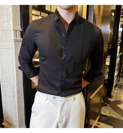 Camisa de Banquete Slim Fit para Hombre - Elegancia y Rendimiento - Image 10