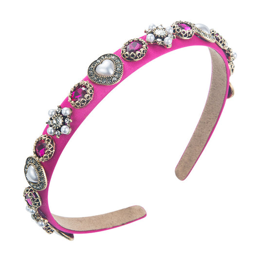 Diadema de Cristales y Perlas en Aleación para Accesorios de Moda - Image 5