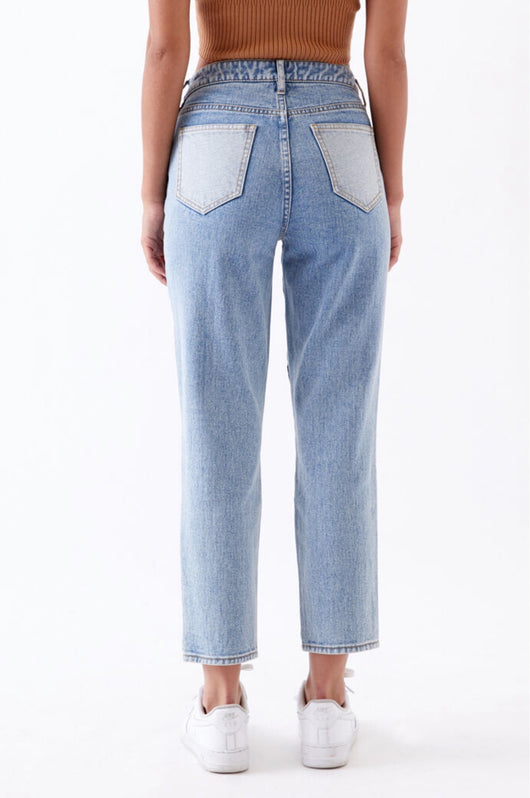 Jeans Retro Slim Straight de Algodón con Costura Clásica - Image 5
