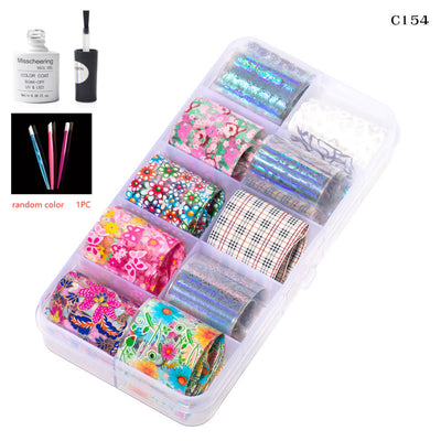 Set de 12 Láminas Decorativas para Uñas - Transferencias Nail Art - Image 63