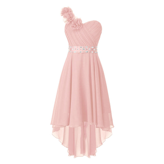 Vestido de Noche Asimétrico Tubo con Hombro Descubierto - Image 5
