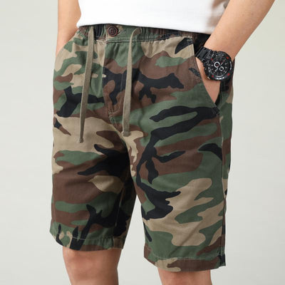 Pantalones Cortos de Trabajo Deportivo en Algodón con Cinco Bolsillos