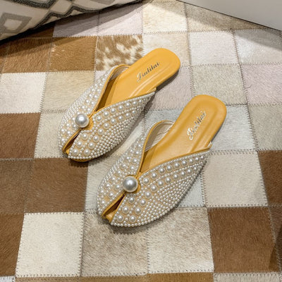 Sandalias Planas Femeninas Pearl Outer Wear - Image 3